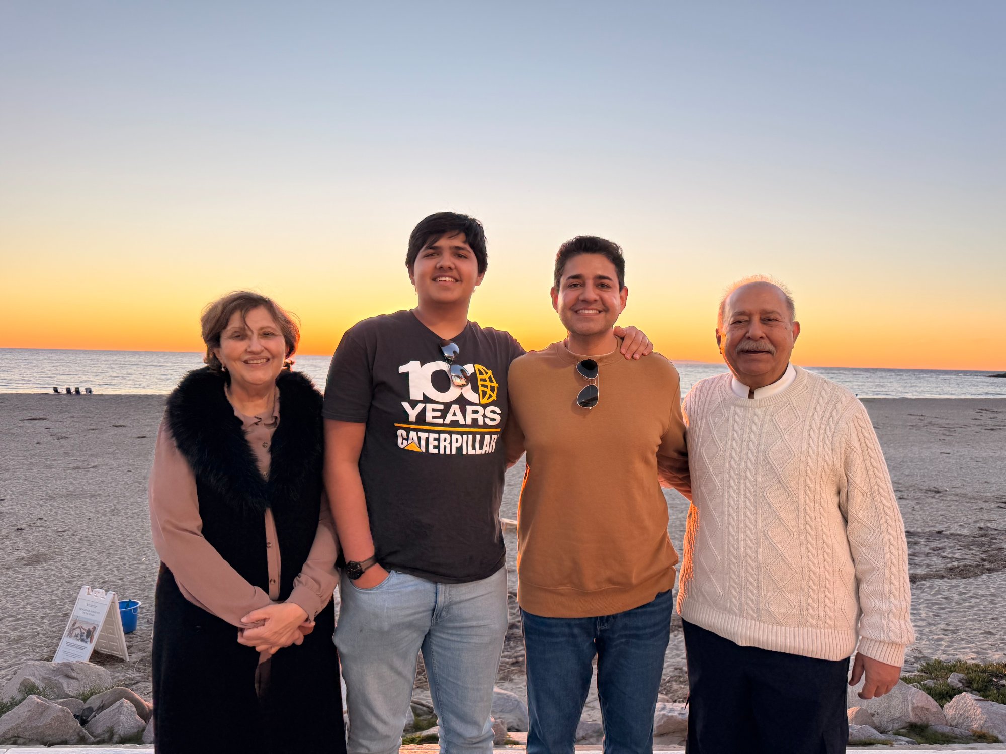 Beach sunset CAT 100 years